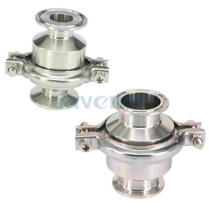 19-51mm 304 Stainless Tri Clamp 1.5" 2" Sanitary Non-return Check Valve Brew - Picture 1 of 15