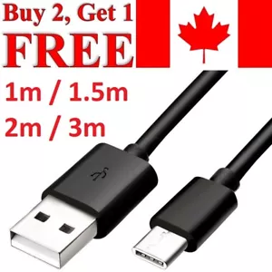 USB C 3.1 Charger Charging Cable for Pixel 4a 5 6 7 8 Samsung A5 S9 S10 S20 S21 - Picture 1 of 7