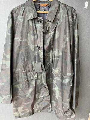 Jack Spade Men’s Camo Waxwear Trench Coat Size L - Image 1 of 4