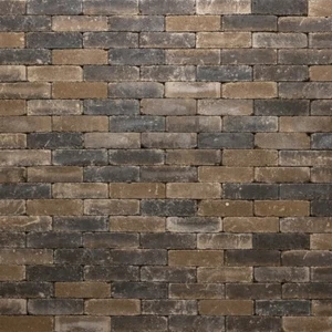 Pflastersteine Riemchen Beton gerumpelt | 7,3cm | Braun-Anthrazit - Bild 1 von 3