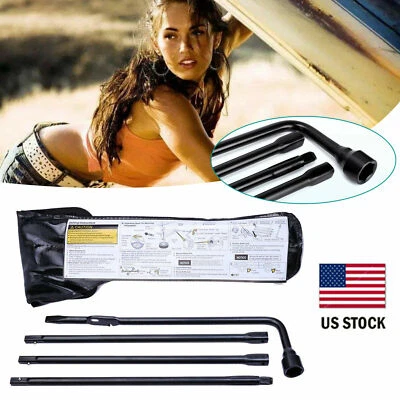 Spare Tire Lug Wrench Jack Tool Kit for Chevy Silverado 1500 GMC Sierra Yukon XL Foto 1 de 4