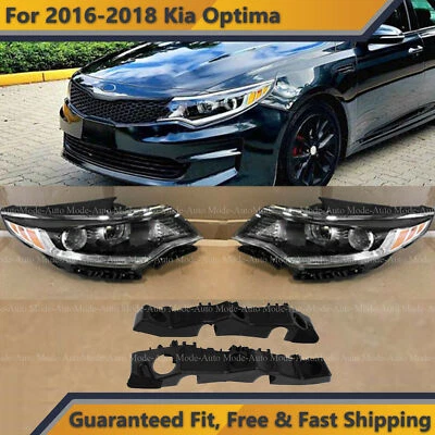Para Kia Optima 2016 2017 2018 faros parachoques delantero soportes de retención 4 piezas Foto 1 de 4