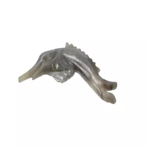 21.00cts Natural Multi Sapphire Untreated Gemstone Carving DOLPHIN Face 27*32mm - Picture 1 of 4
