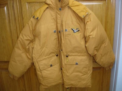 UNISEX TRIPLE F.A.T.HOODED PUFFER COAT/JACKET L BROWN BY TURBO SPORTSWEAR - Image 1 of 4