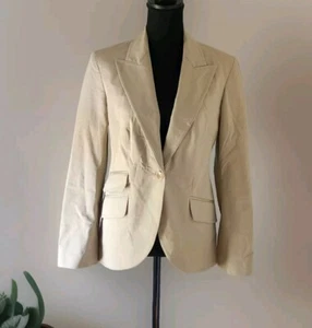 Body by Victoria Victoria's Secret khaki 1 button long sleeve blazer Size 6 - Picture 1 of 11