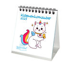 Katzeneinhornzauber Kalender für 2025 Format 10cm x 10cm Katzen Einhorn Katzenba