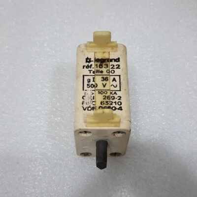 LEGRAND 163 22 36A HRC BLADE TYPE CARTRIDGE FUSE 36A/500V LOT OF 5 UNITS - Image 1 of 4
