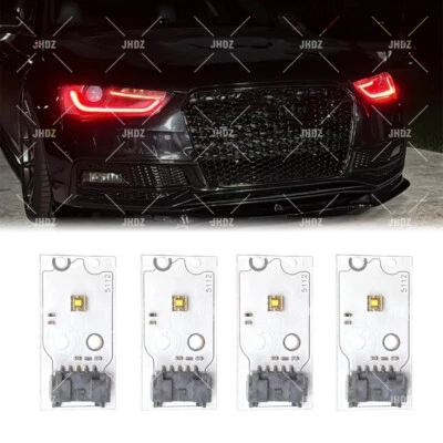 Luz de circulación diurna roja placas LED DRL para Audi A4 S4 B8 2013-2016 xenón Foto 1 de 2