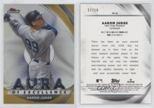 2022 Topps Finest Aura of Excellence Gold Refractor /50 Aaron Judge #AE-AJ
