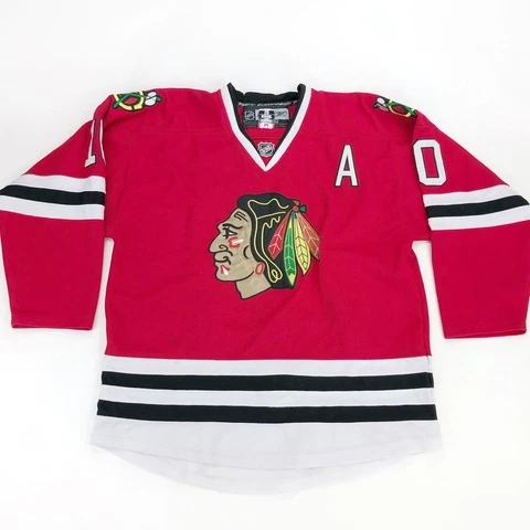 Reebok CCM NHL Jersey Chicago Blackhawks Patrick Sharp Red Sz 50 Cover