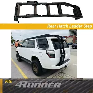 Double Layer thicken Aluminum Black Rear Door Ladder fits for 4Runner 2010-2023 - Zdjęcie 1 z 6