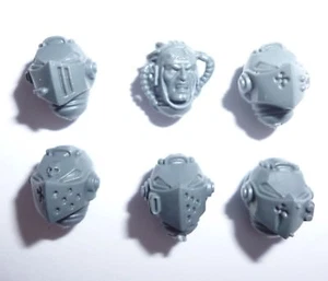 Warhammer 40K Grey Knights Terminator Squad Heads x 6 B [Bits] - Bild 1 von 2