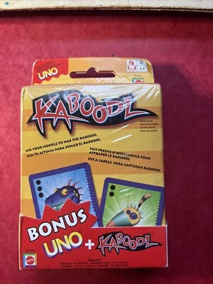 UNO Bonus 2 Pack - KARBOODL + UNO Card Game - 2004 Mattel NEW SEALED Package NOS - Image 1 of 4