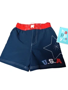 happy 4th navy infant boys swimwear 18 months NWT - Picture 1 of 4