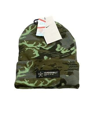NWT New Vanderbilt Commodores Nike Military Camo Cuffed Knit Beanie Hat Cap - Image 1 of 2