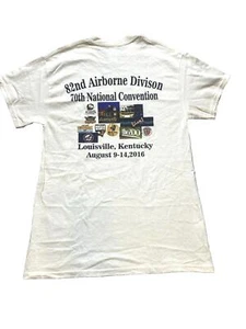 Airborne Shirt Adult Medium Beige Americas Guard Of Honor Louisville Army Mens - Picture 1 of 8