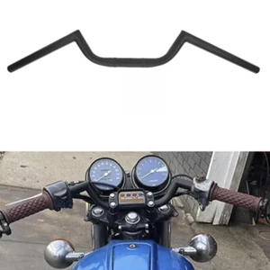 7/8" Black Cafe Racer Clubman Custom Handlebars Bars CB GS XS XT 450 500 600 750 - Picture 1 of 6