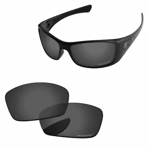 Lenslog Polarized Replacement Lenses For-Oakley Hijinx - Black Grey - Picture 1 of 7