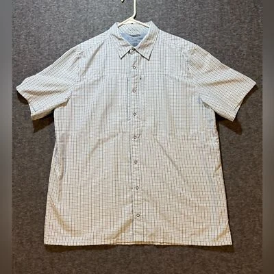 5.11 Tactical shirt men’s Large blue plaid button snap performance light fishing - Image 1 of 4