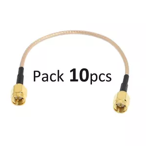 Cable de puente coaxial RG316 SMA 6,5"" RG316 macho a macho RF cola de cerdo 10 piezas - Imagen 1 de 4