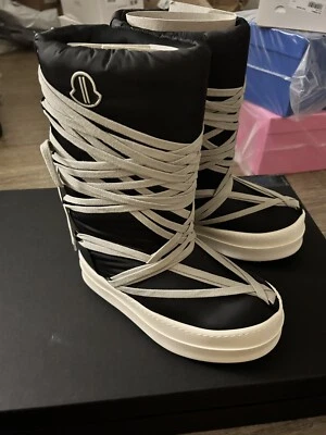 MONCLER + RICK OWENS FW23 BIGROCKS EN NEGRO PESADO talla EU 43 / US 10 Foto 1 de 4