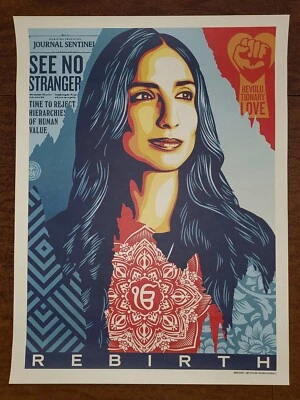 Obey Giant Shepard Fairey  “Rebirth” Offset Lithograph Poster Valarie Kaur Print - Image 1 of 4