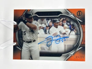 FRANK THOMAS 2021 TOPPS TRIBUTE GRABADO GRANDES AUTOMÁTICO NARANJA 12/25 #EGA-FT JC - Imagen 1 de 3