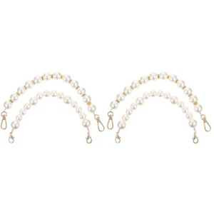 2 Count Pearl Chain Bag Shoulder Cross Body Strap Replacement Supply - Picture 1 of 12