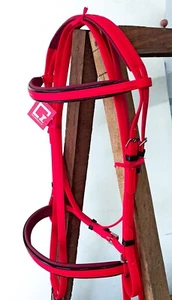 Horse Bridle PVC / Biothane fully padded full,cob,pony - Picture 1 of 13