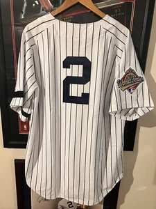 Derek Jeter M&N Baseball Jersey, 1996 World Series, Size 48, Yankees - Picture 1 of 6