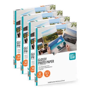 Pen+Gear White Glossy Inkjet Photo Paper, 8.5" x 11", 8.5 Mil, 200 Sheets Total - Picture 1 of 5