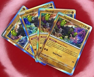 4x Pokemon TCG Okidogi 111/167 Twilight Masquerade Holo Rare 2024 Englisch NM - Bild 1 von 2