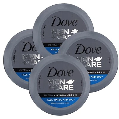 Dove Men+Care Ultra-Hydra Cream with 24 Hour Moisturization, 2.53 FL OZ-4 Pack - Image 1 of 4