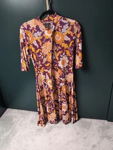 Karen Millen Twist Neck Jersey Dress UK 10 - Picture 1 of 8