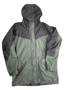 $219 Cabelas Women’s Gore Tex Jacket Green SZ S Hooded Mid Length Outdoors Fish - Picture 1 of 12