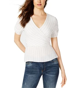 1.STATE Womens Ticking Wrap Blouse - Picture 1 of 4