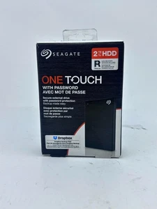 Seagate 2TB Hard Drive Black One Touch USB  - Picture 1 of 4
