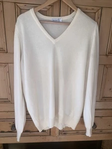 Maglione Lyle & Scott Scotland 100% cashmere scollo a V taglia 46 - Foto 1 di 4