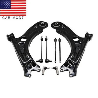 For 2011-2018 Volkswagen Jetta 1.4l Front Lower Control Arms Sway Bar Tierods Foto 1 de 4