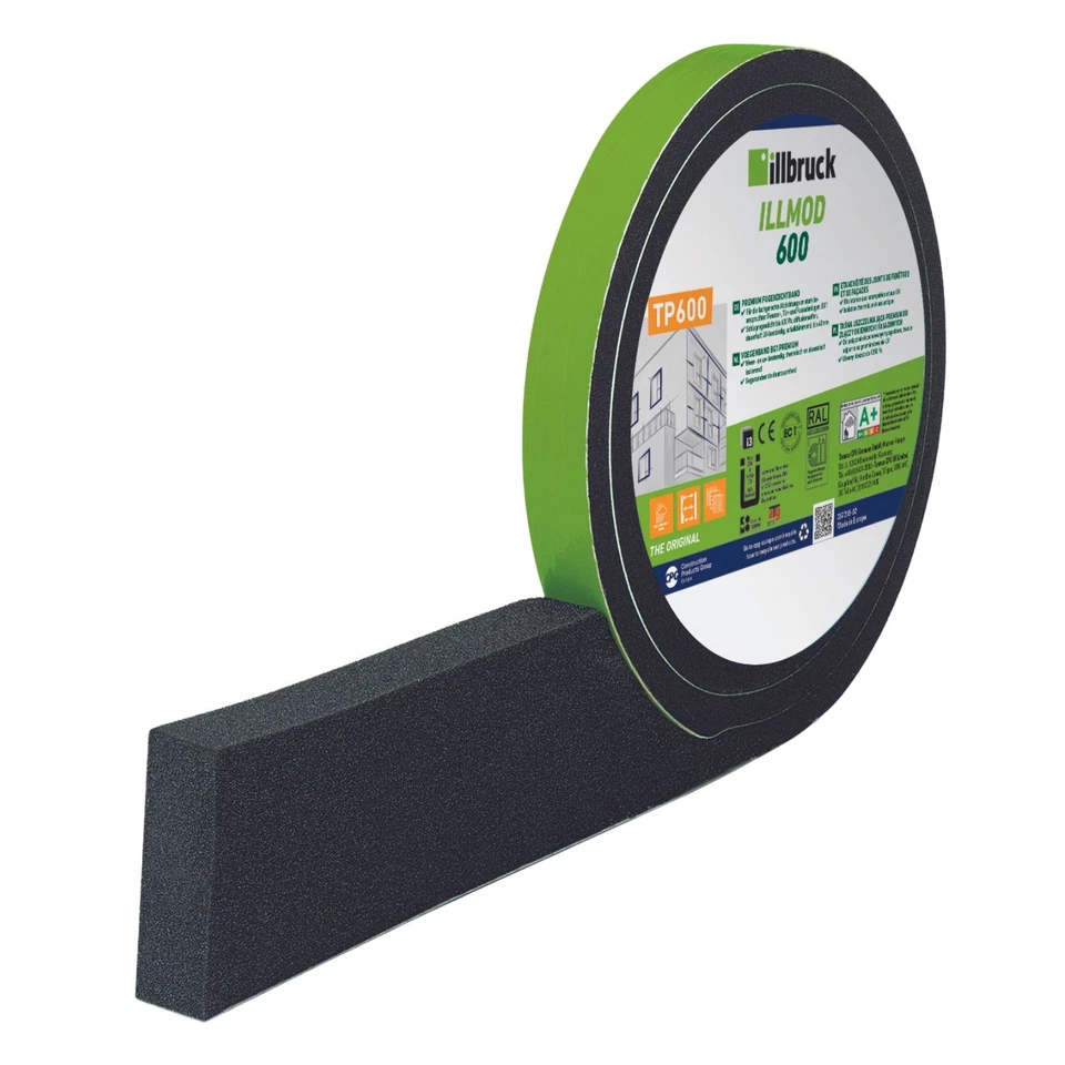 TREMCO ILLBRUCK illbruck Dichtungsband TP600 illmod BG1 600Pa Größe 8/2 Rolle 12,5m anthrazit