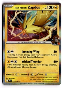 Team Rocket's Zapdos - RARO SV10: Destined Rivals 070/182 - Imagen 1 de 2