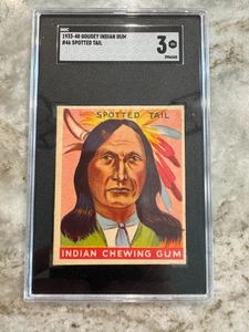 Spotted Tail 1933-40 Goudey Indian Gum Card #46 SGC 3 VG - Bild 1 von 4