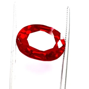 10 CT BURMA Pigeon Blood Loose Gemstone Red Ruby Certified Oval Cut Best Offer - Picture 1 of 5