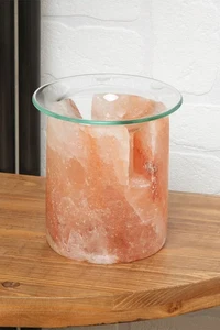 Hestia  Oil Burner  Tea Light Holder Rock Salt 10 CM Gift Home Decor - Picture 1 of 4