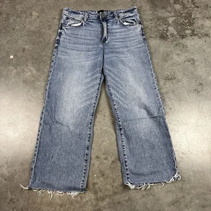 Kut From The Kloth Jeans Damen 8 blau Sienna weites Bein Mängel bequem distressed - Bild 1 von 21