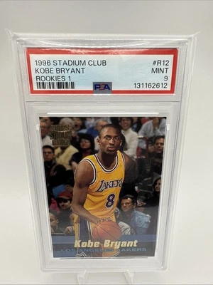 1996 Stadium Club Kobe Bryant Rookies 1 PSA 9 - Image 1 of 4