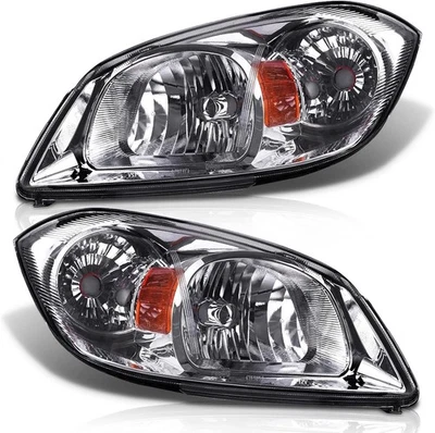 Par de faros de cristal Pursuit 2005-2010 Cobalt 07-10 Pontiac G5 05-06 Foto 1 de 2