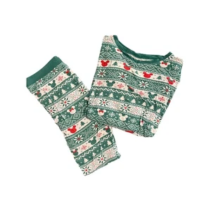 Little Sleepies Disney Christmas Bamboo Pajama Set size 9-10 year old - Picture 1 of 5