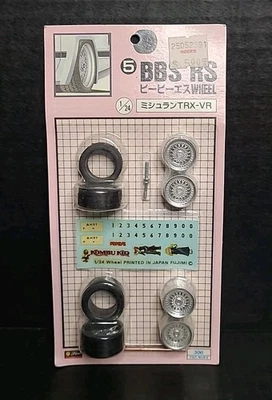 Kit de juego de ruedas y neumáticos Fujimi 1/24 BBS RS # IE-5 Foto 1 de 3
