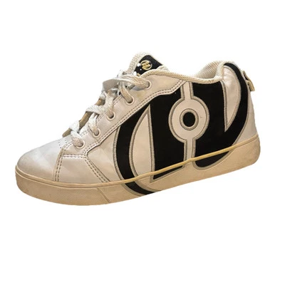 Heelys No Bones Lo Size Youth 3 White Shoes With Wheels - Image 1 of 4